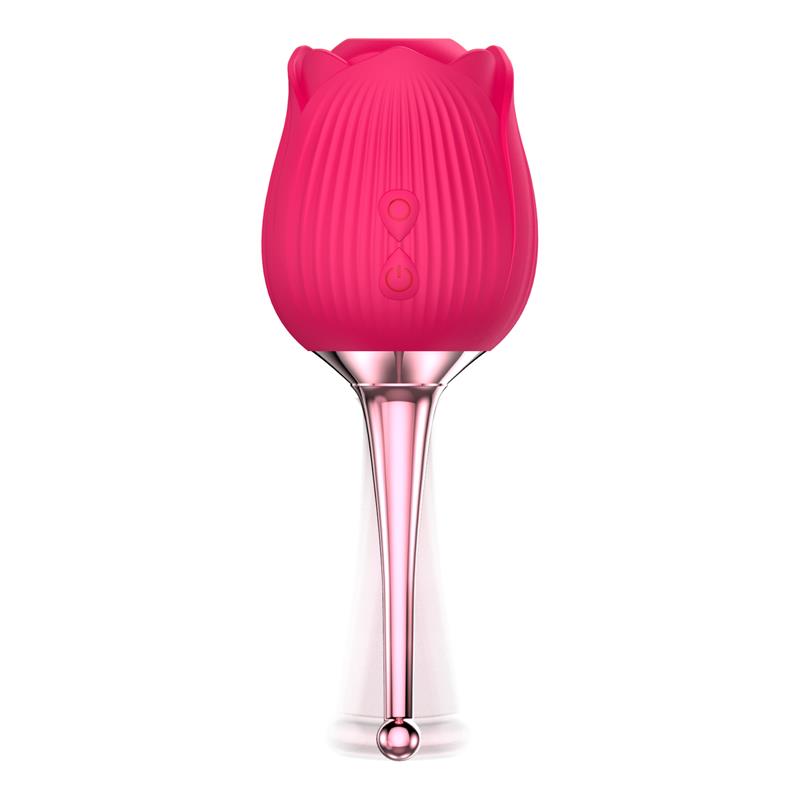 Succionador de Clítoris y Vibrador de Alta Potencia en Forma de Rosa