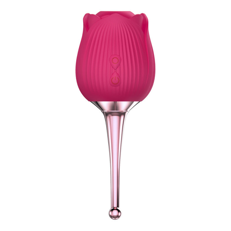 Succionador de Clítoris y Vibrador de Alta Potencia en Forma de Rosa