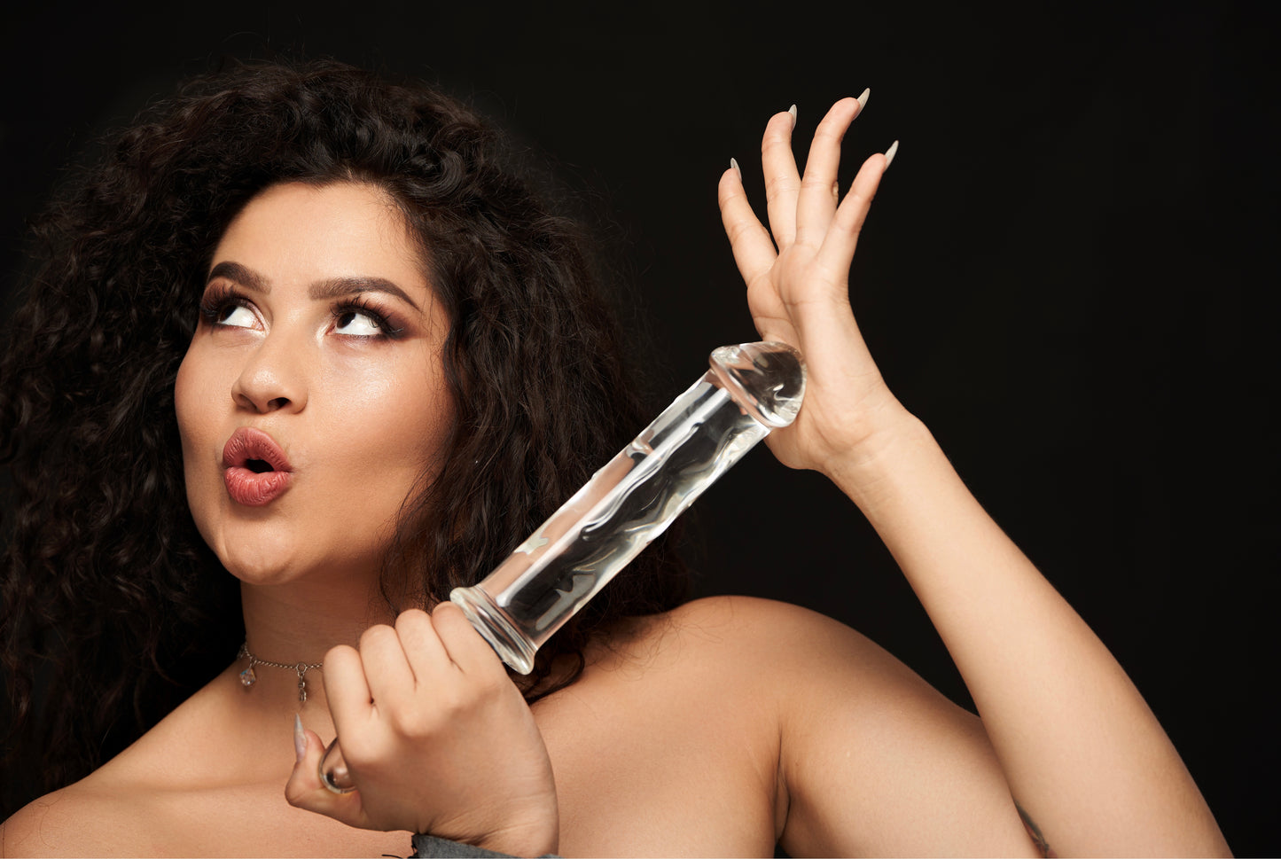 Dildo de Cristal Transparente - Juguete Erótico Elegante y Seguro Deff